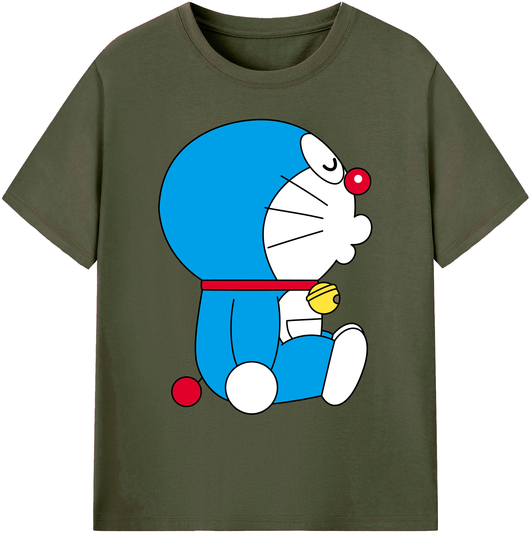 （画像用） ドラえもん Doraemon 綿100％ メンズ半袖Tシャツ｜肌触りやわらか＆通気性